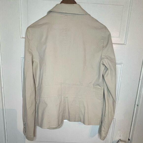 New York & Co Khaki Summer Peplum Jacket - Picture 13 of 14